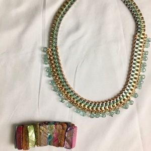 Necklace, bracelet combo